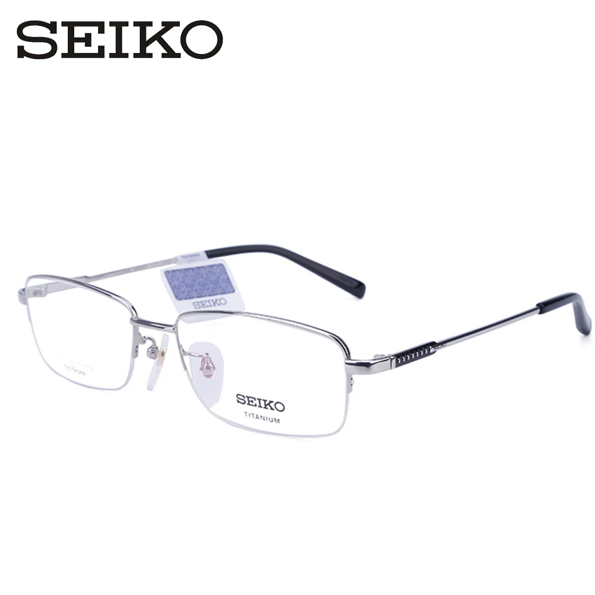 SEIKO, оправа для очков для мужчин, Золотая оправа, оптические титановые очки, квадратные диоптрические очки, очки для мужчин HC1002
