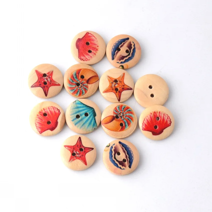 10 шт. круглые пуговицы с двумя отверстиями 20 мм | Дом и сад