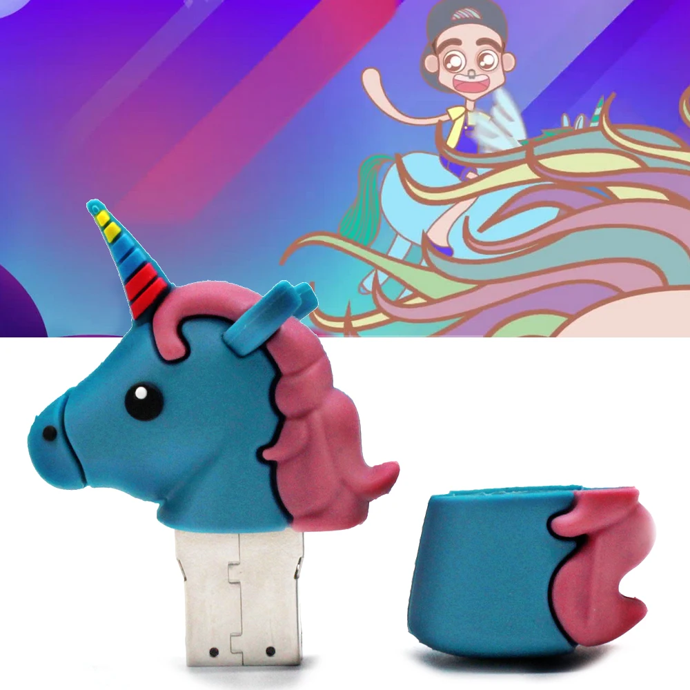 USB флеш накопитель Dr.Memory в виде единорога 8 ГБ 16 32 64 ГБ|usb stick 64gb|usb stick32gb usb |