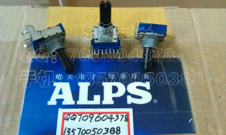 

5pcs ALPS RK14 type potentiometer with double center B20K thread measure up to 18MM..