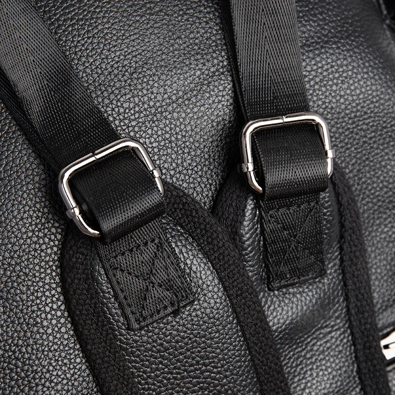 Мужской рюкзак из натуральной кожи Модный водонепроницаемый дорожный с защитой