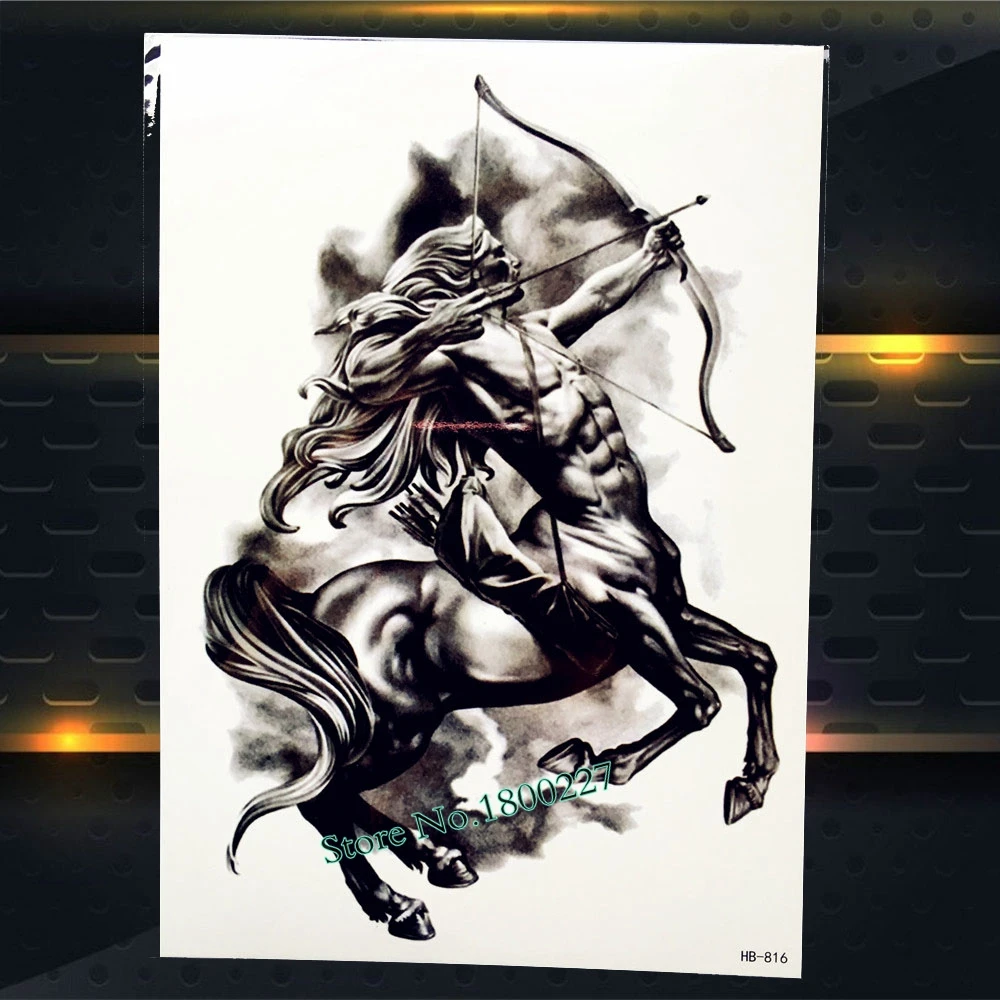 1 шт. Китайские известные люди Гуань Ю рыцарь временная татуировка мужские боди