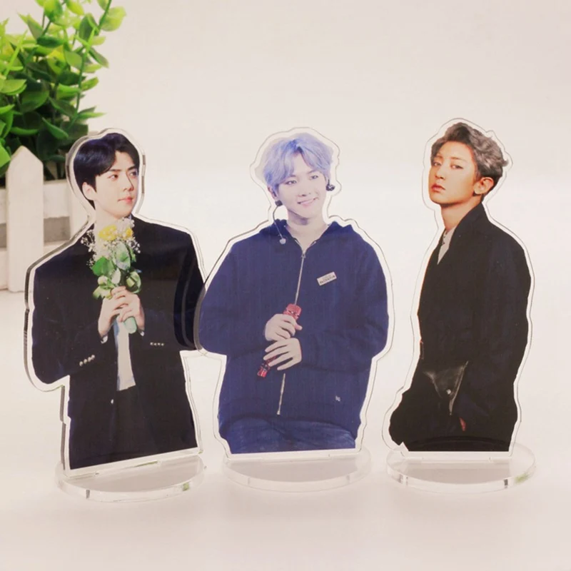 EXO Cute стоя Action Figure Doll акриловая подставка настольная декор канцелярские