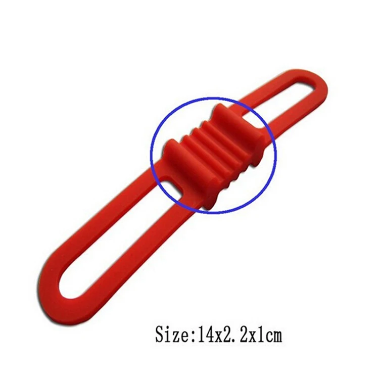 1 шт. велосипедный эластичный силиконовый ремешок бандажная крепежная лента