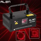 ALIEN DMX512 Красный с дистанционным управлением, 200 детской, профессиональный сканер освещения для сцены, диджевечерние, шоу, Рождественского освещения, проектор для дискотеки