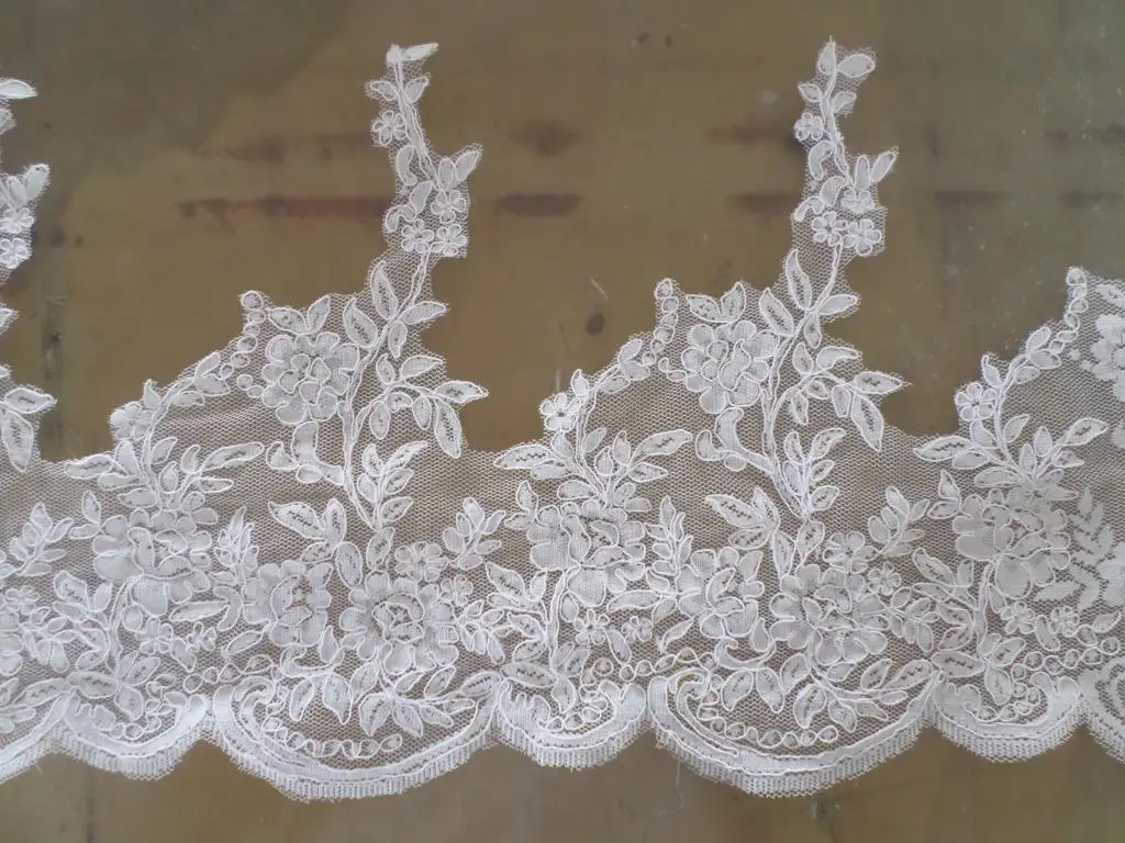 Высокое качество автомобильные аксессуары DIY цвета слоновой кости кружева