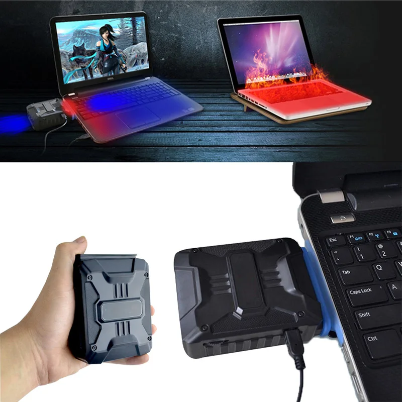 Мини внешний вакуумный охлаждающий вентилятор для ноутбука Macbook Pro ПК компьютера