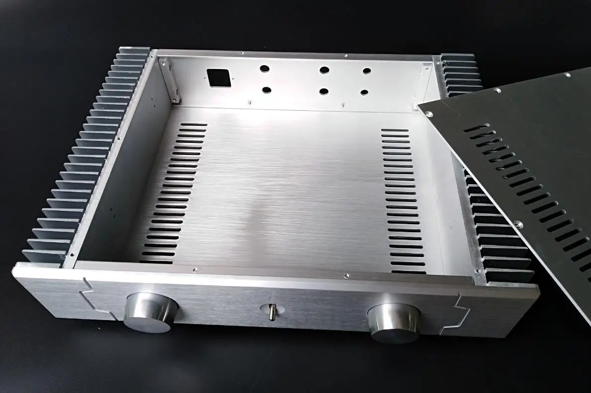 Усилитель мощности ZEROZONE DIY класса А алюминиевое шасси корпус усилителя 430*90*308 мм