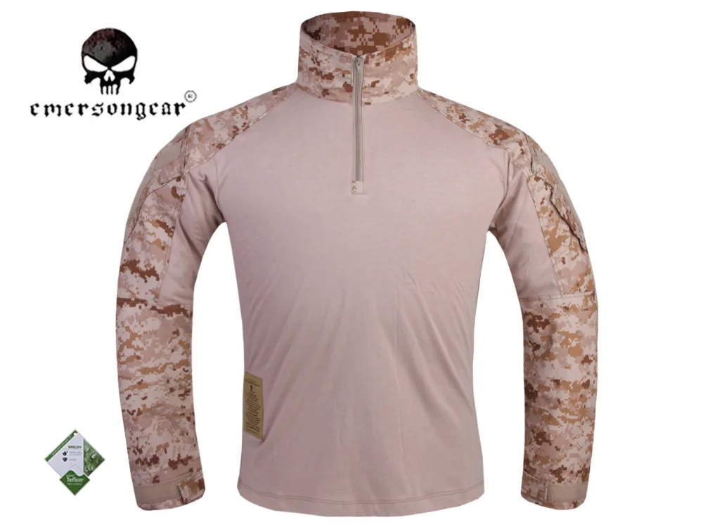 Военный Airsoft BDU боевая униформа ЭМЕРСОН Тактический Gen3 рубашка и брюки наколенники AOR1 EM8575 EM7026