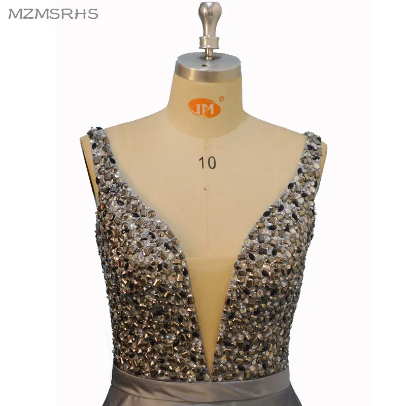 Вечернее платье А-силуэта с кристаллами MZ-MSRHS новинка 2016 года | Свадьбы и