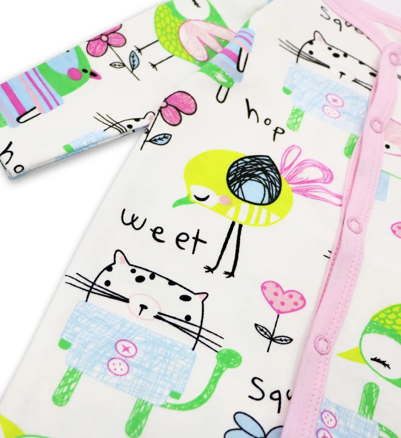 Мягкие комбинезоны с длинным рукавом для маленьких мальчиков и девочек одежда