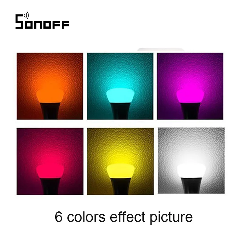 Интеллектуальный выключатель света Sonoff B1 E27 светодиодный лампочка с