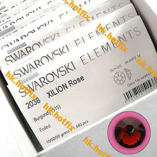 Swarovski элементы ss16 бордовый ( 515 ) 144 шт железо на 16ss исправить плоская поверхность