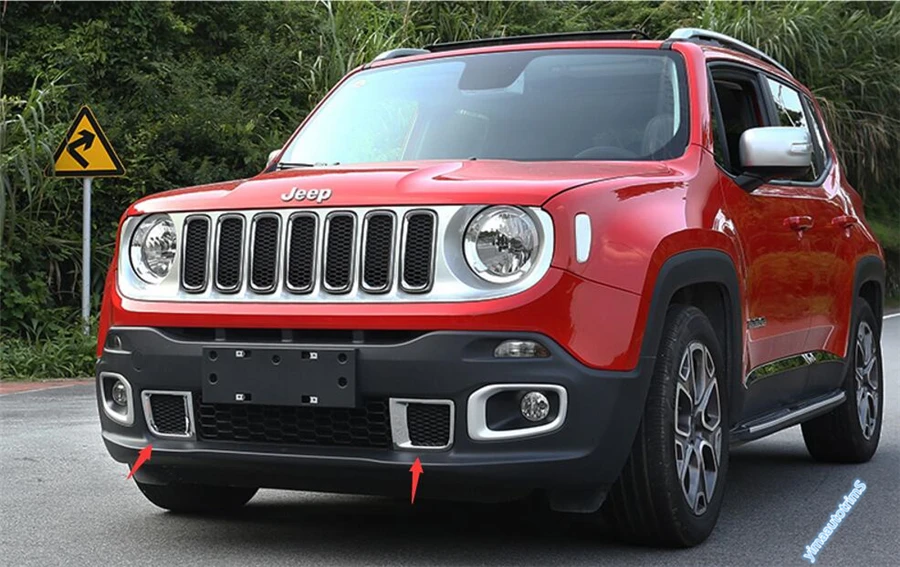

Lapetus Front Under Grille Air Conditioning AC Vent Cover Trim For Jeep Renegade 2015 2016 2017 2018
