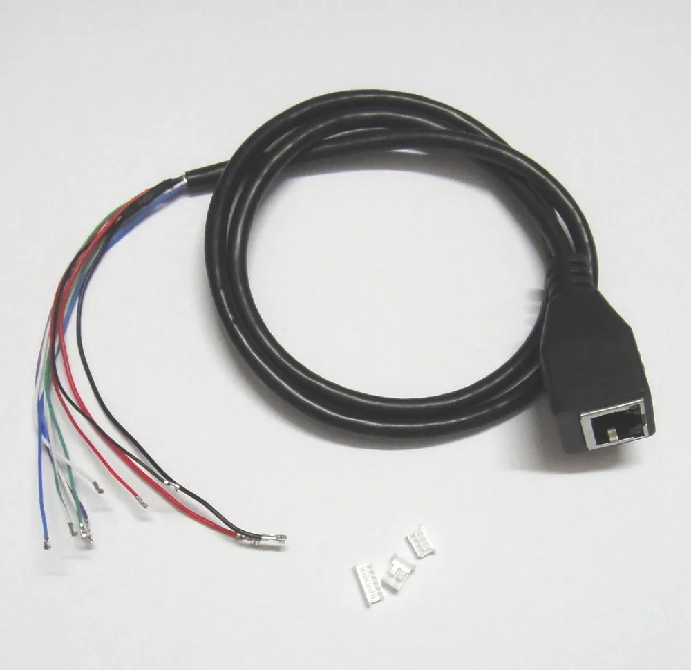 CCTV POE IP Сетевая камера PCB модуль видео кабель питания 60 см RJ45 гнездовой разъем с терминалом