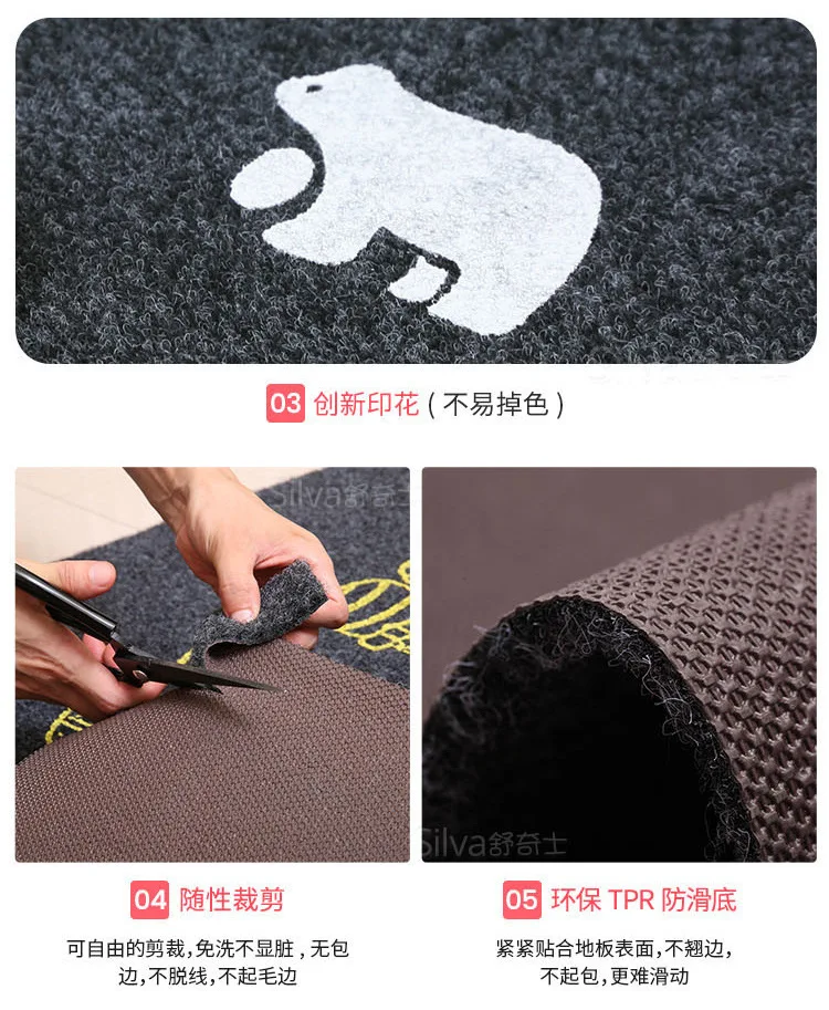 40*60 см, ковер для гостиной, спальни, двери, Противоскользящий коврик для входной уборки, коврик для обуви, добро пожаловать в мой дом, напольный коврик