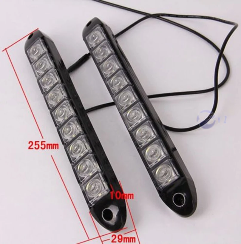 1 комплект DRL универсальный 9 Вт Светодиодный светильник дневного света