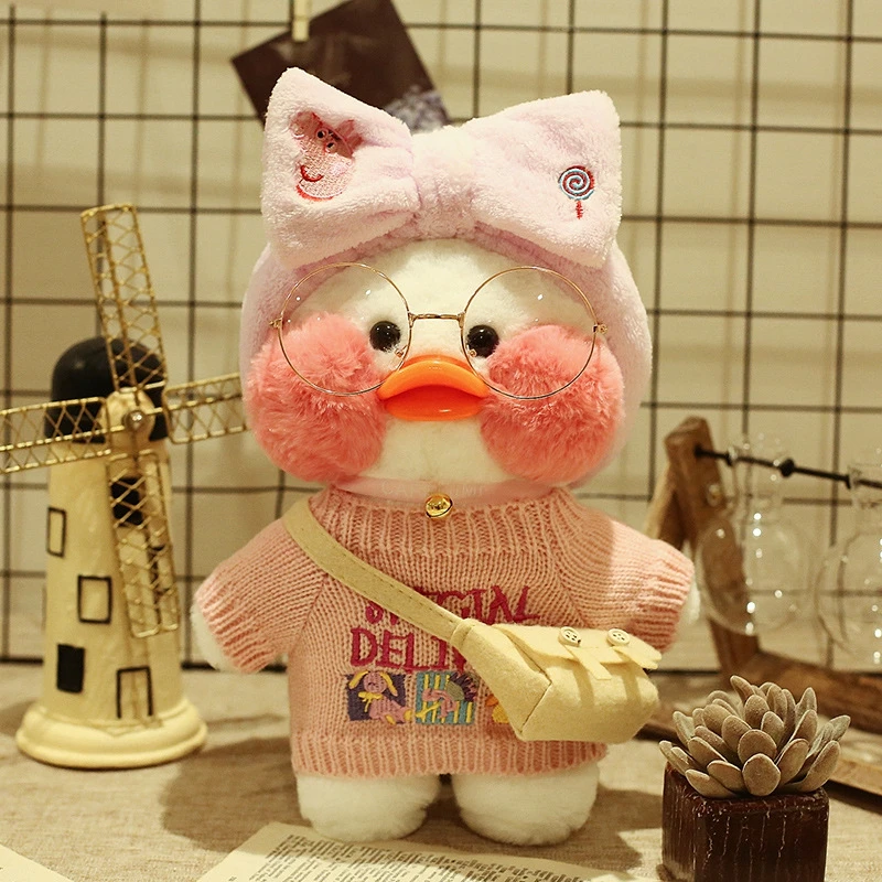 Новые продукты горячие 30 см Kawaii LaLafanfan кафе утка Плюшевые игрушки мультфильм
