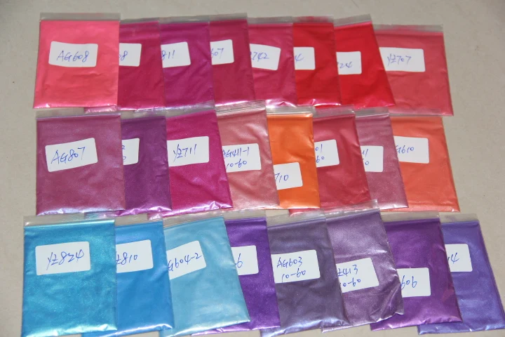 Пигмент Косметическая слюда различных цветов Мыло/Бомбочки для ванны/тени