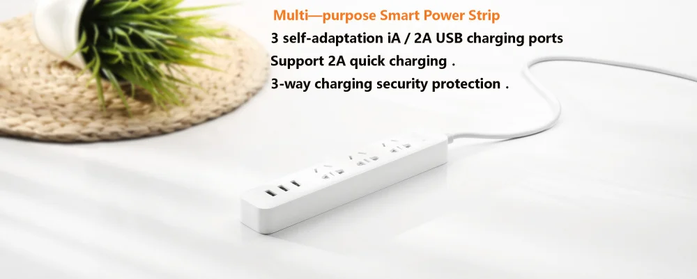 Xiaomi Мощность полосы быстрой зарядки 2500 Вт 10A 250V 3/5/6 Порты и разъёмы с USB гнезда штепсельной вилки Смарт перегрузки Мощность полосы для Xiaomi Smart D5