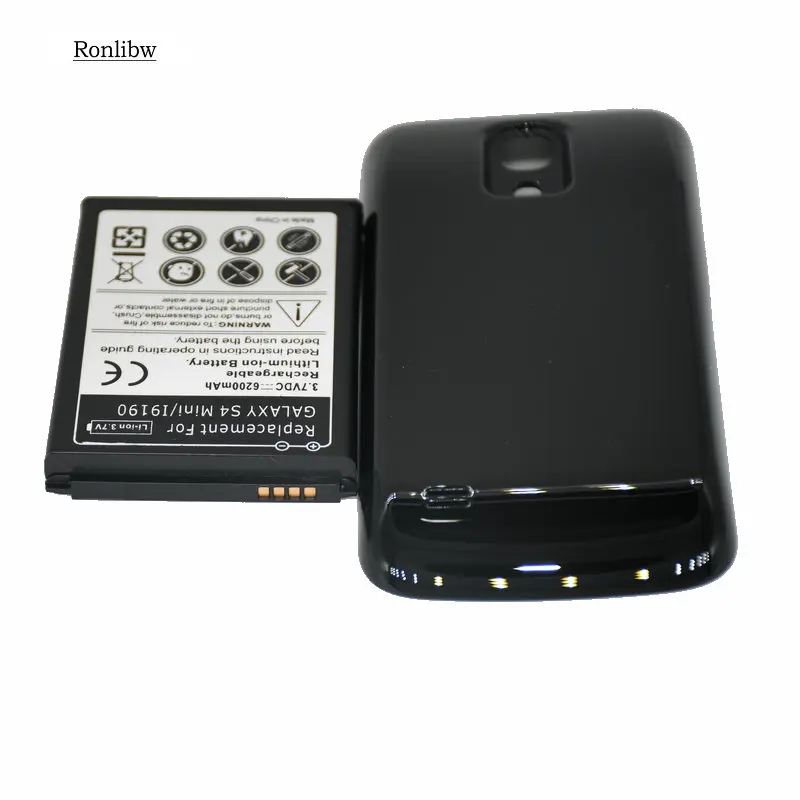 Ronlibw 6200mAh B500BE B500AE Расширенный аккумулятор + 2 цвета замена крышки для Samsung Galaxy S4 mini