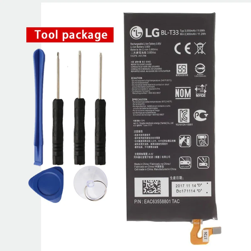 Оригинальный аккумулятор для LG Q6 M700A M700AN M700DSK M700N 3000 мАч|Аккумуляторы мобильных