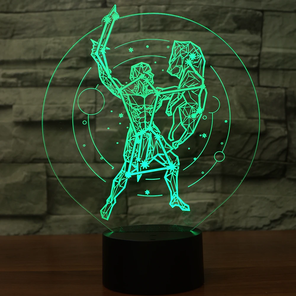 3D USB визуальный индикатор красочные Orion ночные огни звездное небо настольная