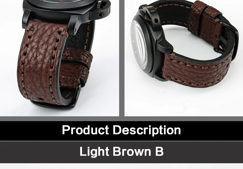 MAIKES модный ремешок для часов PANERAI из натуральной коровьей кожи ремешок для часов зеленый 20 22 24 26 мм аксессуары для часов Ремешок для часов