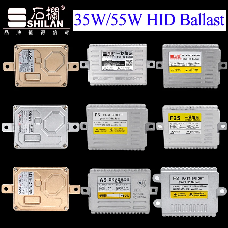 Новый ксеноновый балласт HID AC 35 Вт 55 Быстрый Яркий F3 F5 Балласт 24 В F25 один секунда