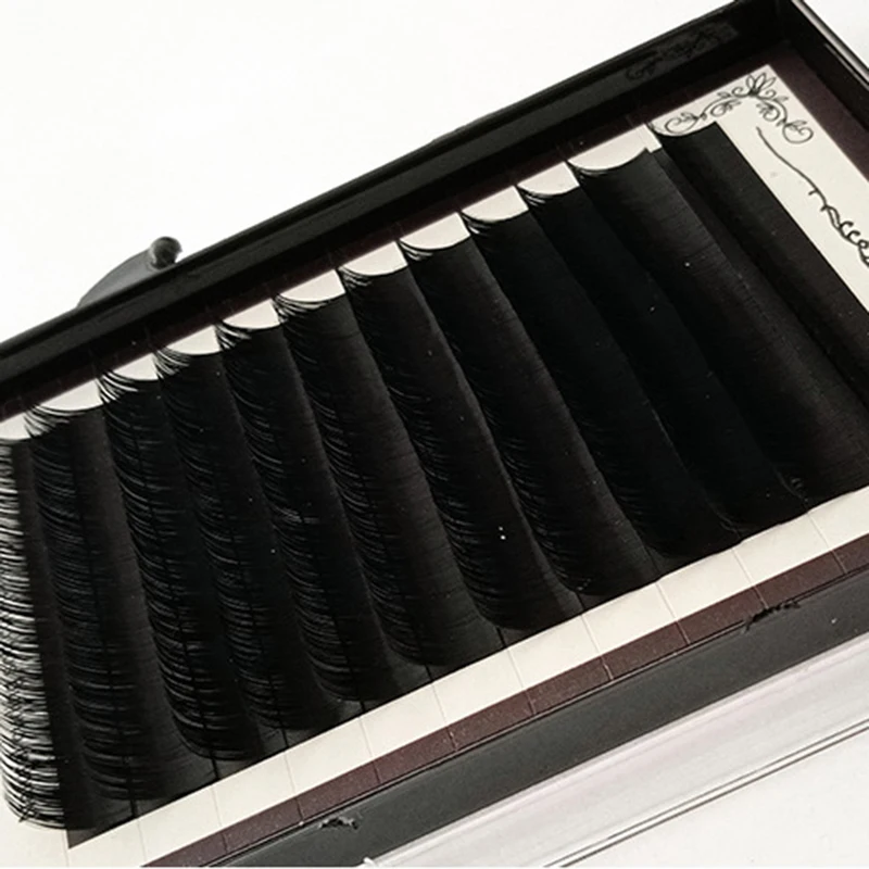 

New 0.05mm Thickness Grafting Eyelashes 12 Rows/Set Matte Soft Natural False Eyelashes Extension Eyelashes Makeup Big Eye Tools