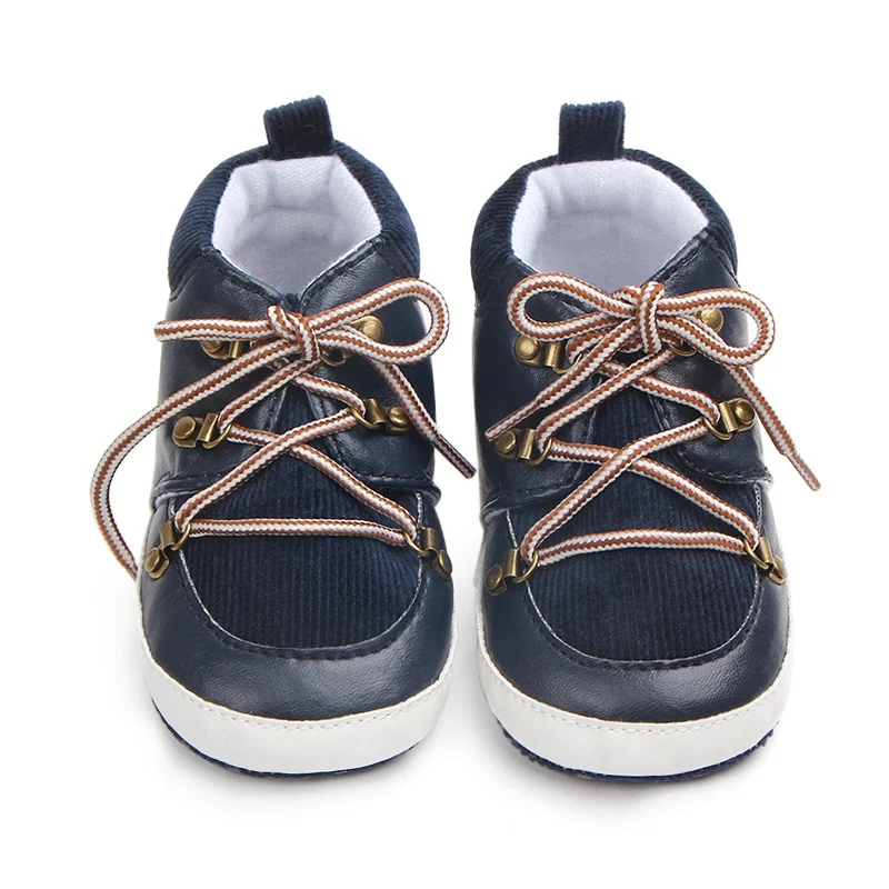 

Baby Shoes PU Casual Baby Boy Shoes Cotton First Walker Gentleman Baby Crib Shoes
