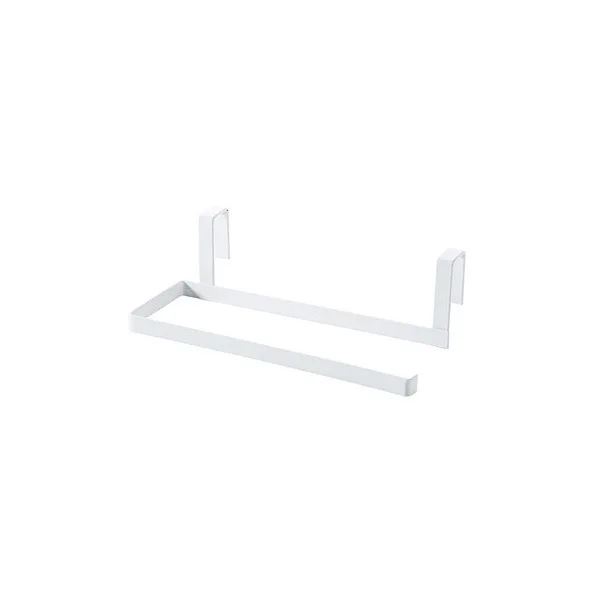 Белый Железный Держатель кухонных салфеток, подвесной держатель рулона туалетной бумаги для ванной комнаты, вешалка для полотенец, держатель для двери кухонного шкафа - Цвет: Белый