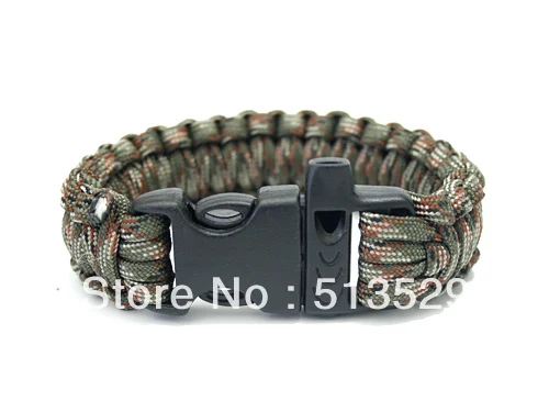 _ Браслет со свистком и пряжкой для выживания|buckle whistle|buckle menbracelet silver |