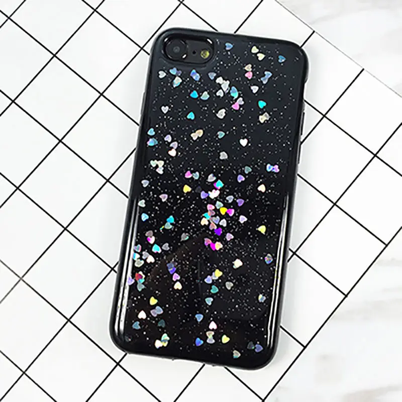 Прозрачный блестящий чехол со звездой для iphone 11 XS MAX X 7 8 plus, мягкий ТПУ чехол, чехол для iphone 6 s 6 s plus, порошковые чехлы - Цвет: Style 3