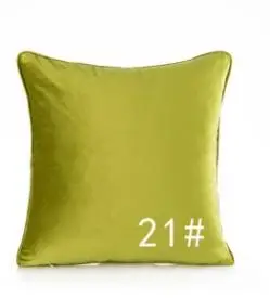 green 50x30/45x45/50x50/60x60 см однотонный Бархатный Чехол для подушки, чехол для подушки, плюшевый чехол для подушки, чехол для поясницы, чехол для подушки - Цвет: green