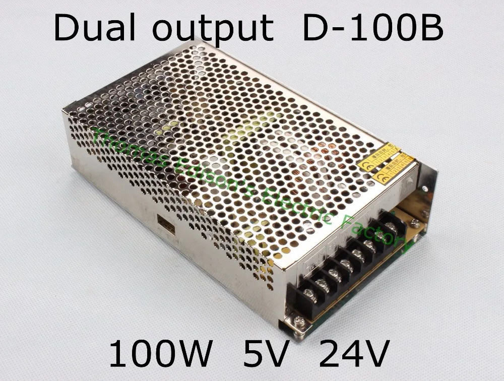 Двойной выход источника питания 100w 5V 6a 24V 3a источник D 100B преобразователь