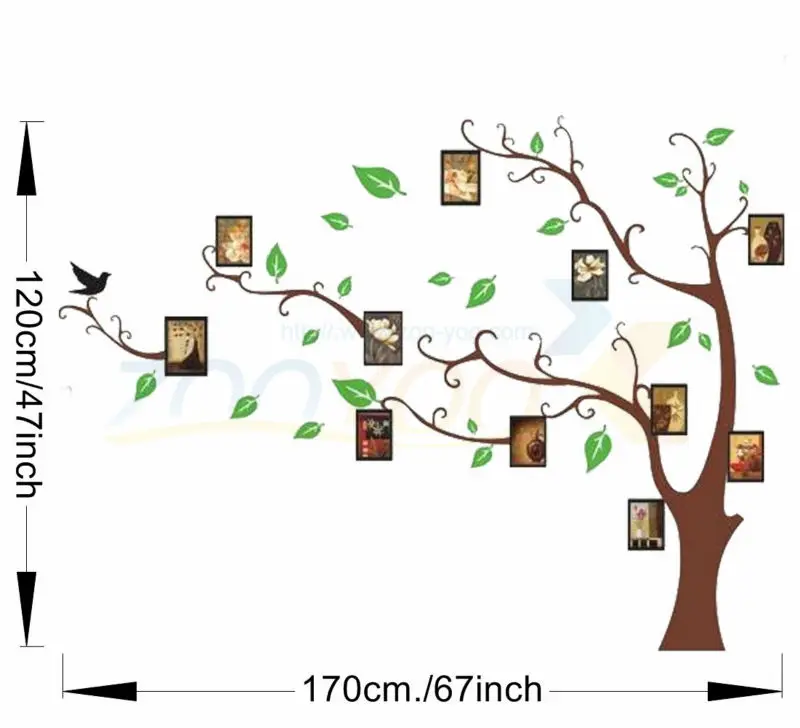 Фотонаклейка на стену из ПВХ с эффектом памяти для всей семьи zooyoo803|stickers forever|sticker