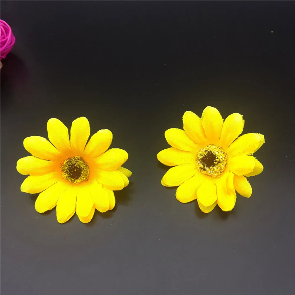 2 шт. DIY аксессуары маленький цветок солнца моделирования процесса ткани