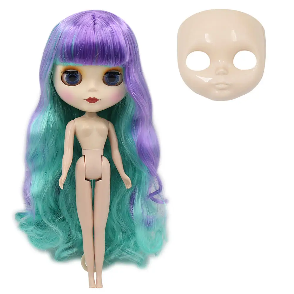 Original body doll Blyth кукла ледяная фабрика шарнирное тело DIY обнаженные игрушки BJD модные куклы девочка подарок Специальное предложение Горячая Распродажа с лицом оболочки ручной набор A& B - Цвет: Original body doll