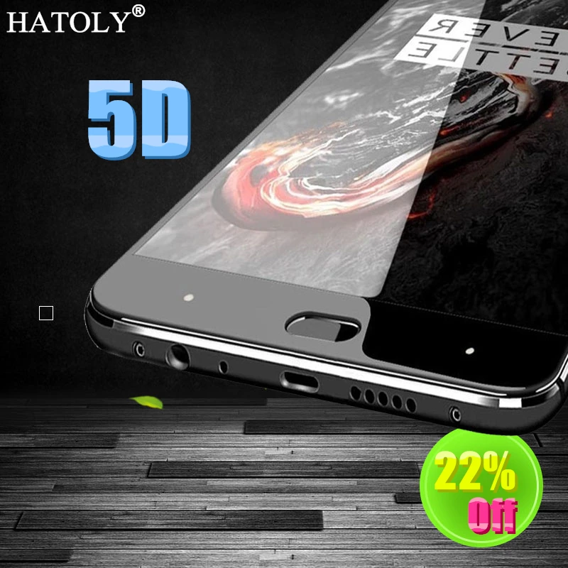 HATOLY 5D закаленное стекло для Oneplus 3T Защита экрана One Plus полное покрытие пленка 3 A3010