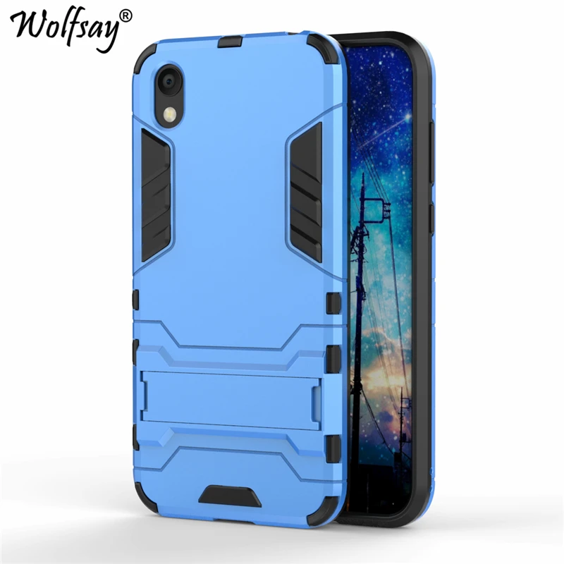 Чехол Wolfsay для Huawei Honor 8 S тонкий чехол из поликарбоната + мягкая резиновая броня