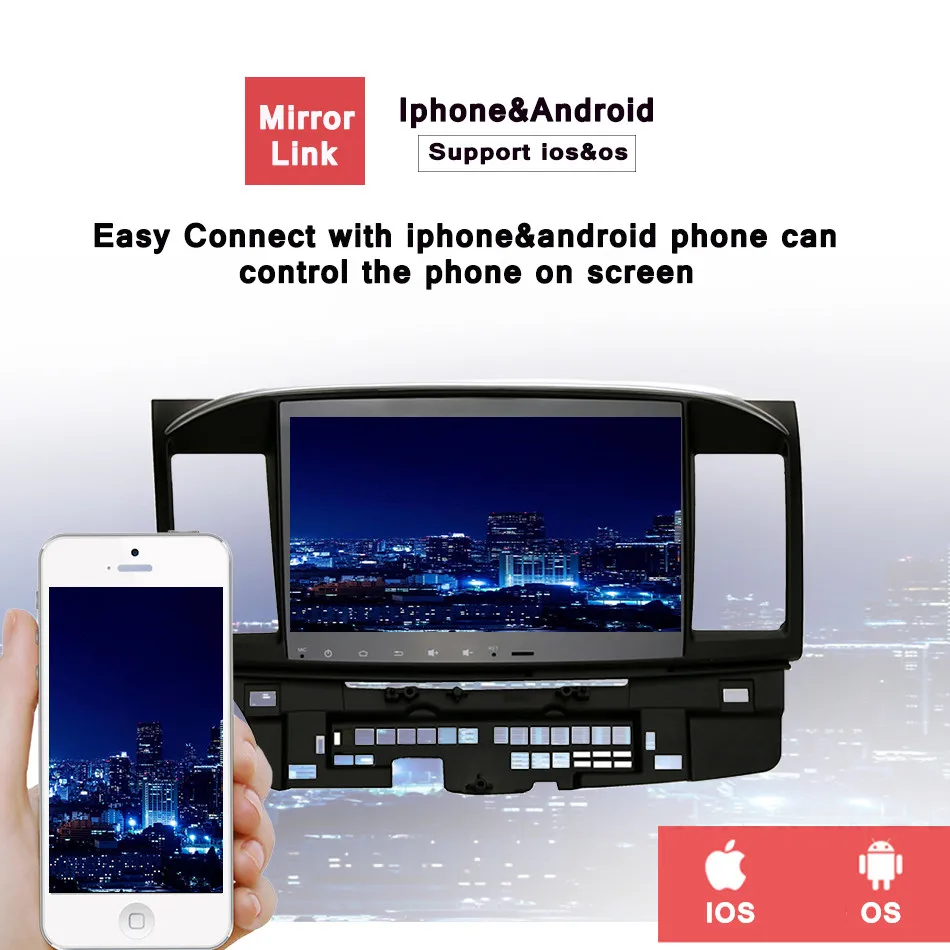 Автомобильный DVD проигрыватель с радио и видеоплеером android 10 0 4 Гб + 64 ГБ для MITSUBISHI