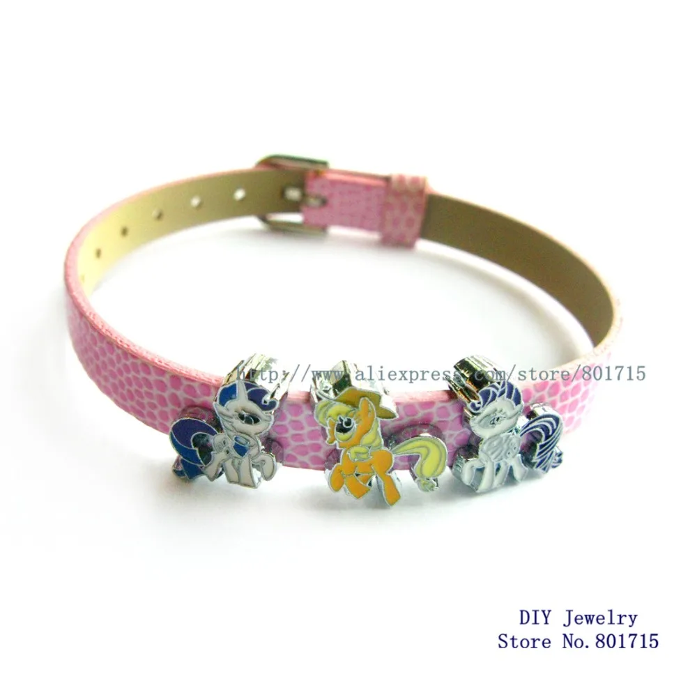 10 шт. 8 мм шармы для слайдов с героями мультфильмов коня оптовая продажа DIY