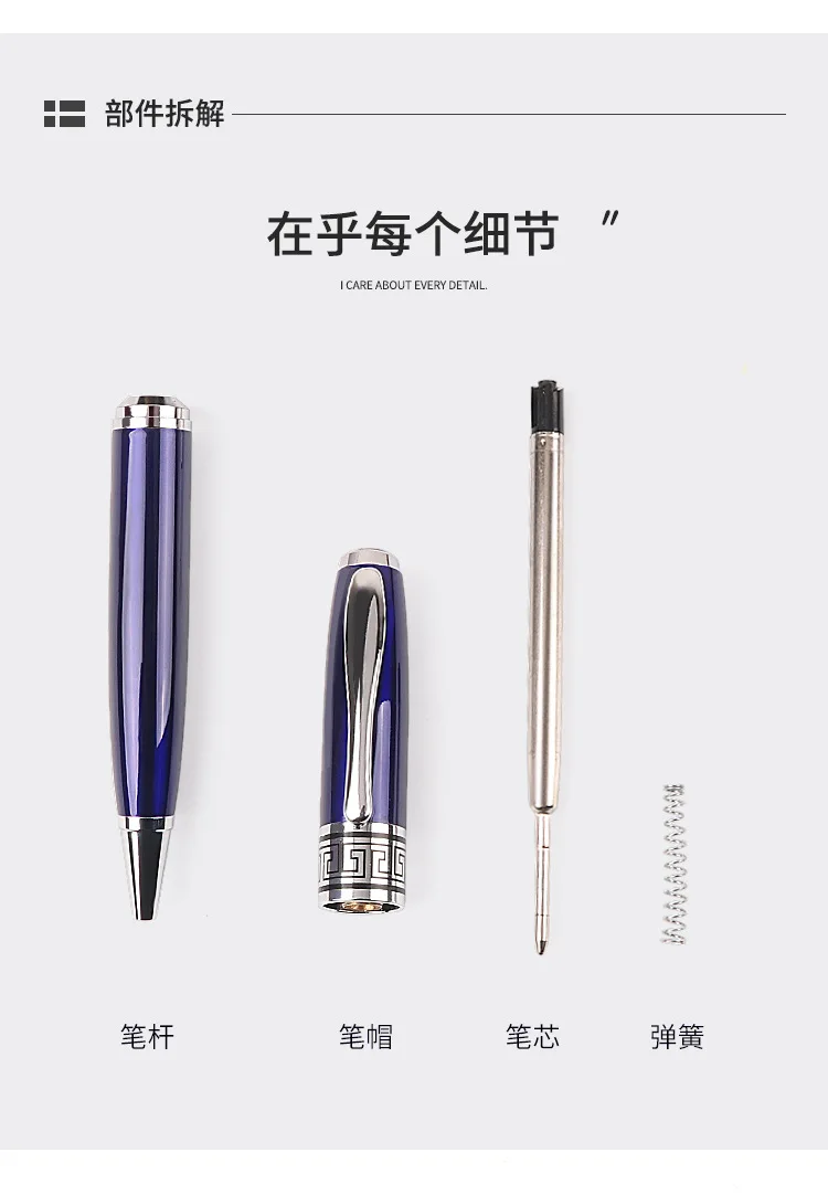 4 colors high quality metal Ballpoint Pen school Office stationery Supplies Wholesale price Writing refill Gift Pens | Канцтовары для