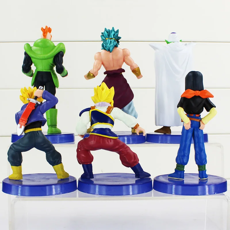 6 шт./компл. Dragon Ball Z Цифры Куклы Супер Saiyan рисунок Детское игрушка Рождественский