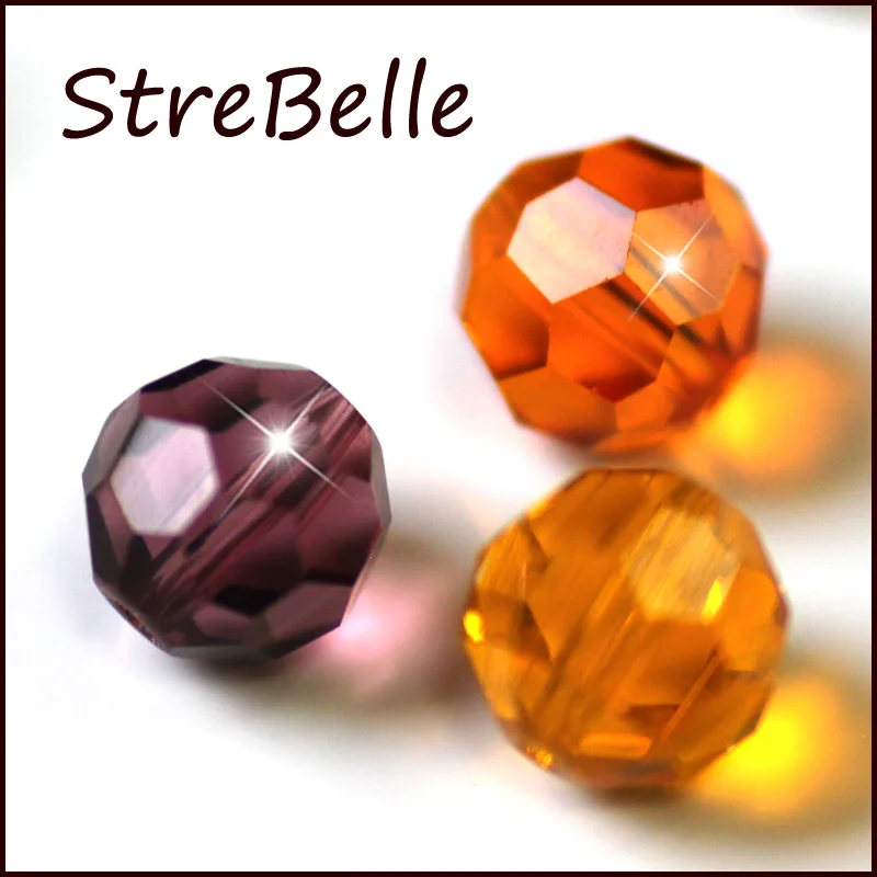 Factory Direct Wholesale 100pcs/Bag AAA2 32Fa Round Crystal Glass Bead 8MM Loose Beads AAA Grade for Jewelry Making 30 Colors|beaded watch band