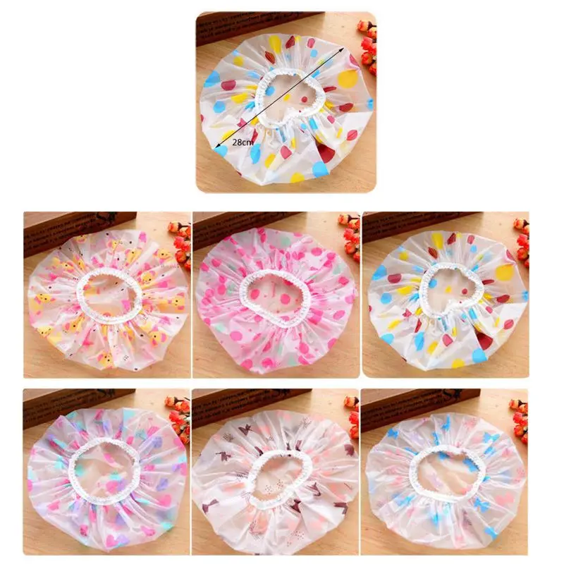 5 шт. мультяшная пластиковая шапка для душа кухонная пылезащитный дымчатый