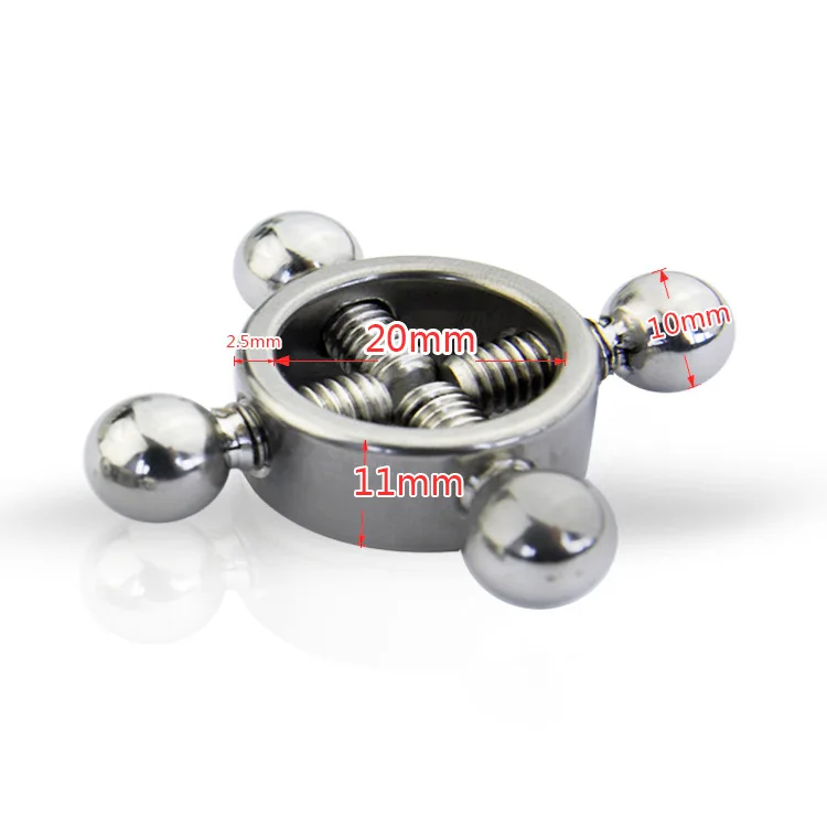 Регулируемый зажим для сосков из нержавеющей стали 20 мм|adult for man|sex toys stainless steelsex toy