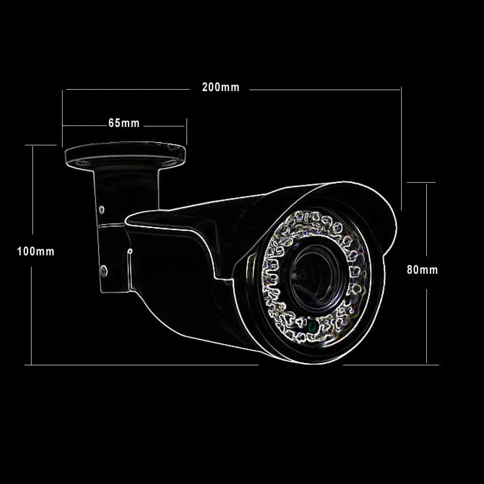 MILEVIEW Официальный Магазин 1.3MP 960 P AHD Камеры 2.8 12 мм Варифокальный Объектив Массив