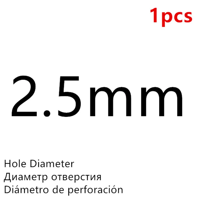Black 2.5mm - 1Pcs Высокое Качество Дырокол для пробивки отверстий в коже Круглый стальной кожаный дырокол 1 мм-25 мм металлические прокладки пластиковые резиновые инструменты - Цвет: Black 2.5mm - 1Pcs